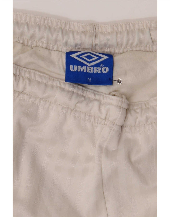 Umbro Mens Sport Shorts Médio Branco Colourblock Poliéster
