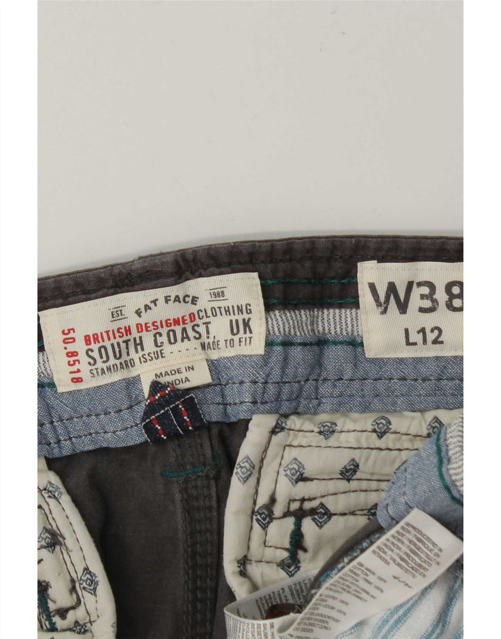 Shorts cargo masculino Fat Face W38 XL algodão cinza