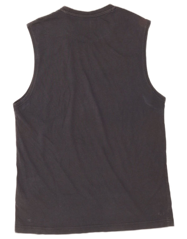 Lotto Mens Graphic Vest Top Grande Algodão Preto