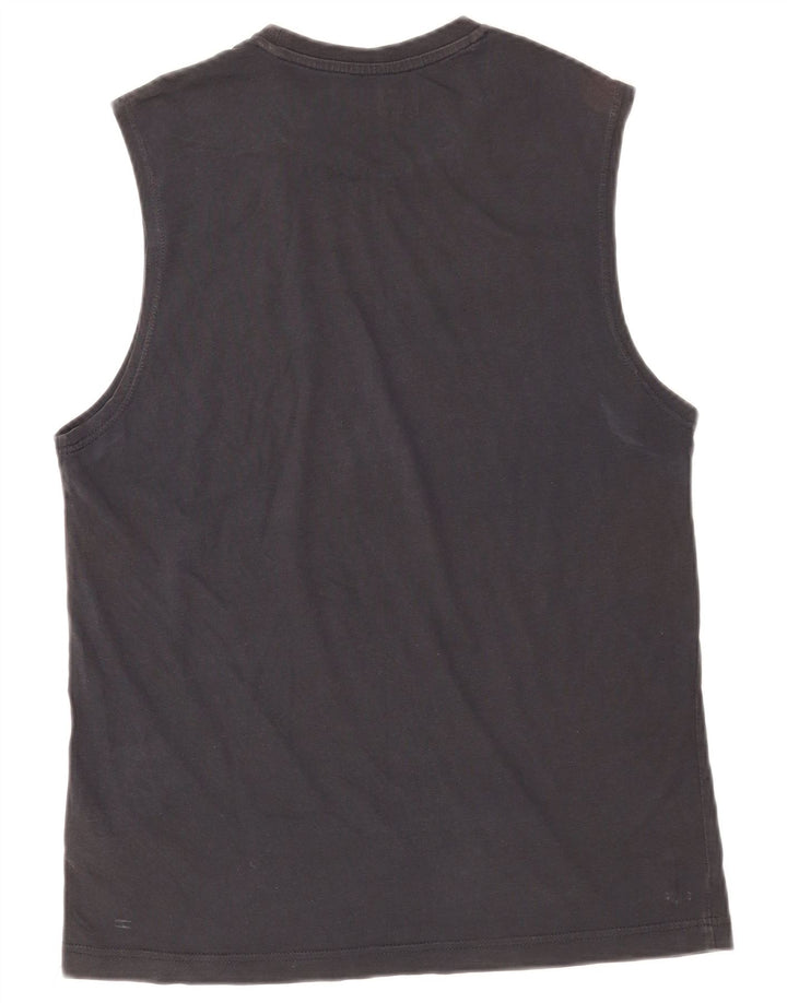 Lotto Mens Graphic Vest Top Grande Algodão Preto