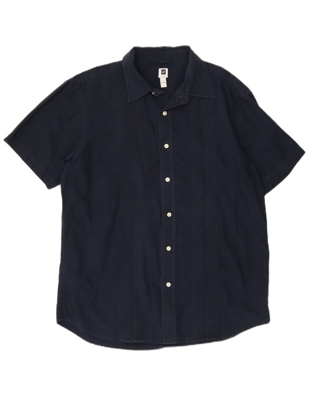 Camisa masculina de manga curta Gap grande algodão azul marinho