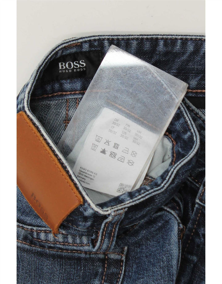 Hugo Boss Masculino Slim Jeans W30 L28 Azul Algodão
