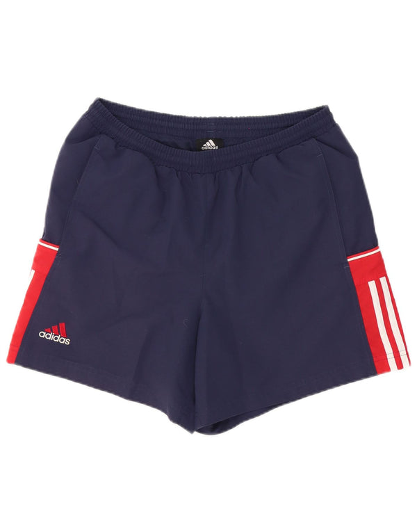 Adidas Mens Sport Shorts Médio Azul Marinho Colorblock Poliéster