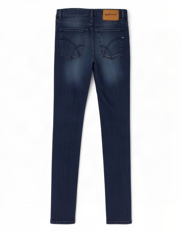 Gas Womens Sax Skinny Jeans W30 L32 Azul Marinho Algodão
