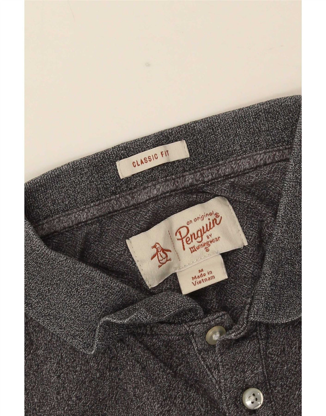 Camisa polo masculina Classic Fit da Penguin cinza médio