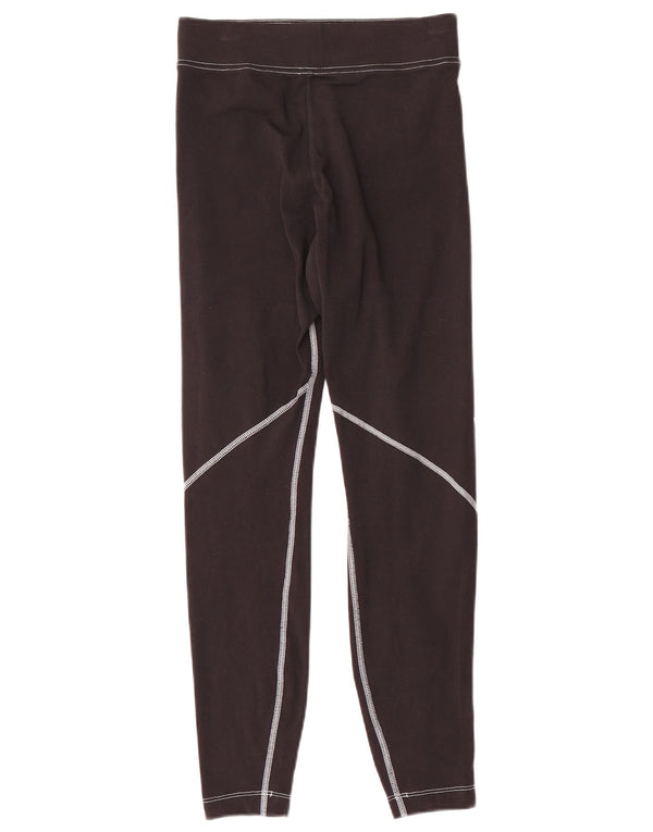 Leggings Nike Femininas Gráficas UK 10 Pequenas Algodão Preto