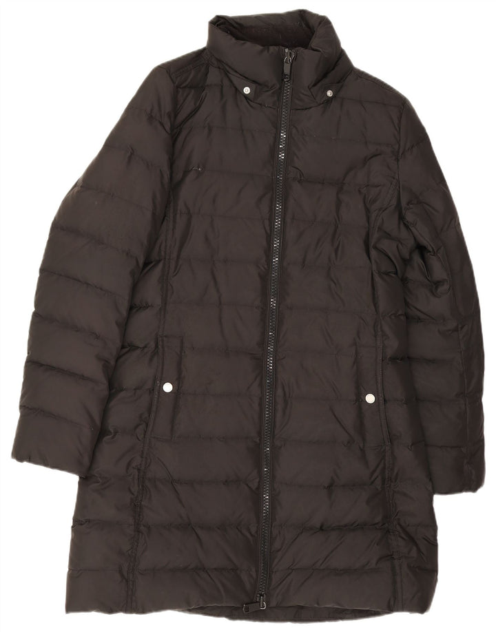 Casaco acolchoado feminino Tommy Hilfiger UK 14 poliéster preto médio