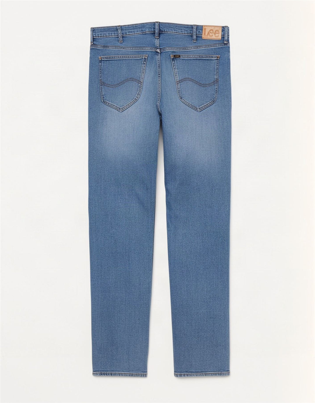 Lee Mens Daren Zip Fly Distressed Slim Jeans W36 L34 Azul Algodão