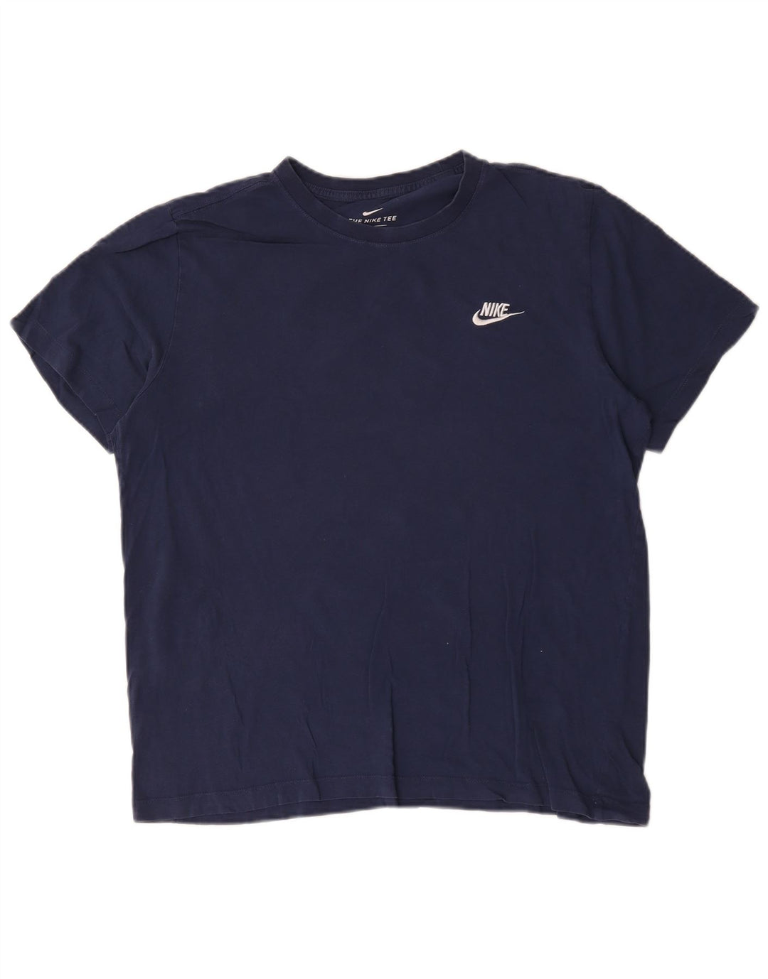 Camiseta masculina Nike grande algodão azul marinho