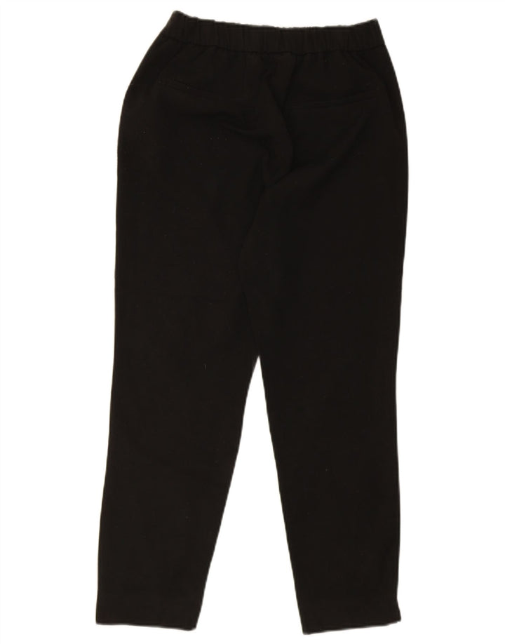 Zara Calça feminina slim cortada pequena W26 L24 preta