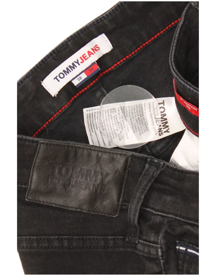 Tommy Hilfiger Masculino Slim Jeans W38 L34 Algodão Preto