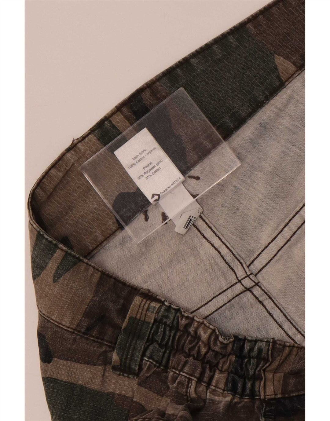 Solognac Mens Cargo Shorts Médio W34 Algodão Camuflado Multicolorido