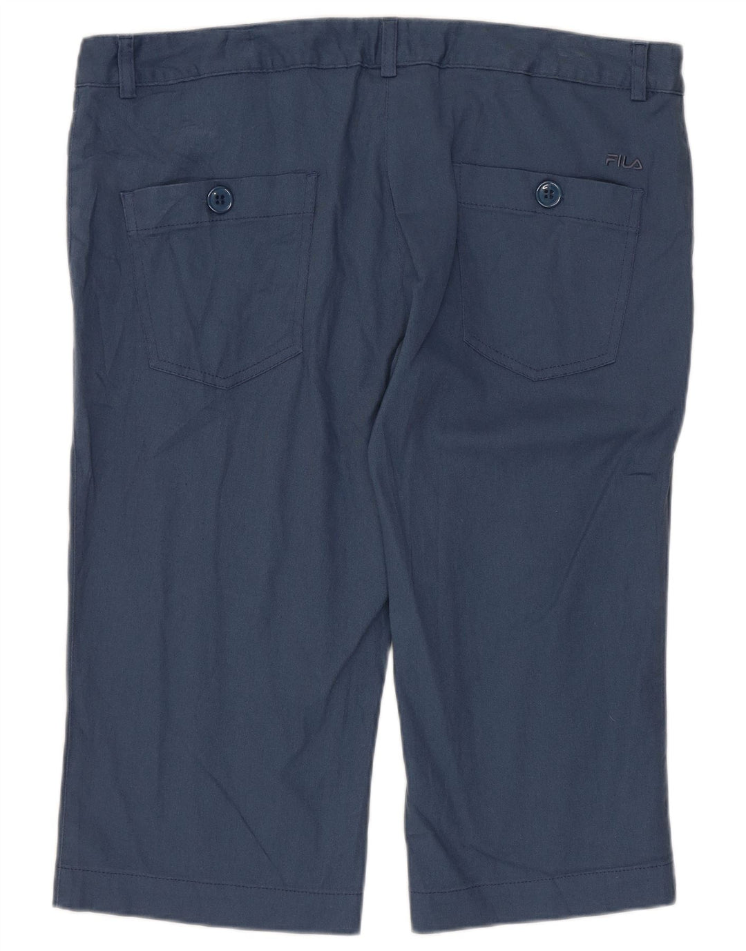 Calça capri feminina Fila UK 16 grande W36 L17 azul marinho poliamida