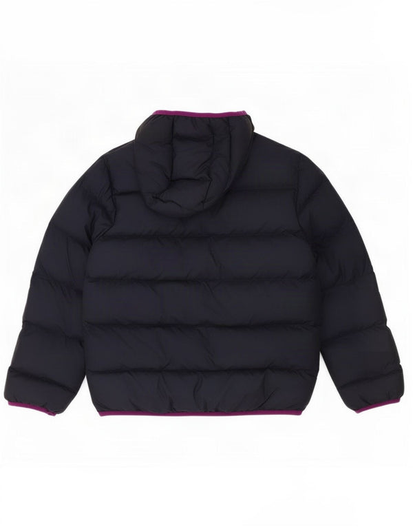 Jaqueta acolchoada com capuz Adidas Girls Munster Rugby 7-8 anos azul marinho