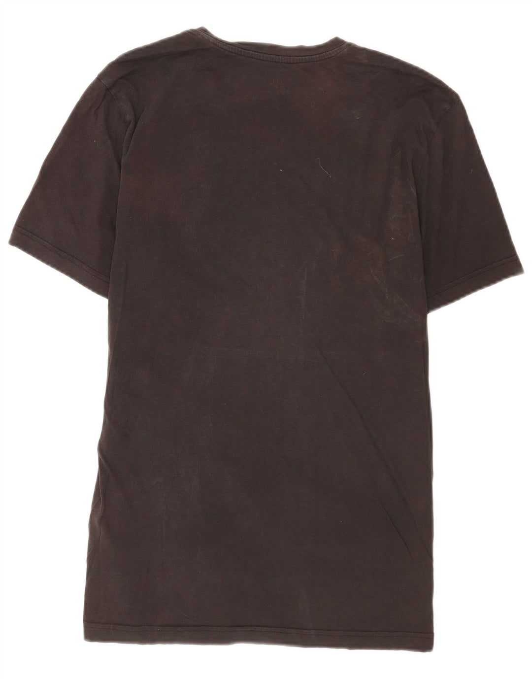 Reebok Mens Graphic T-Shirt Top Grande Algodão Preto