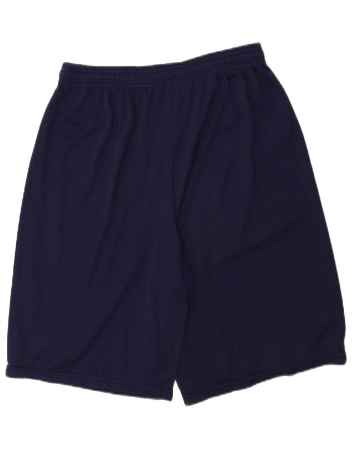 Shorts esportivos masculinos Champion grande poliéster azul marinho