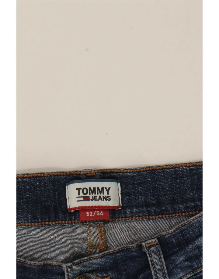 Tommy Hilfiger Masculino Slim Jeans W32 L29 Azul