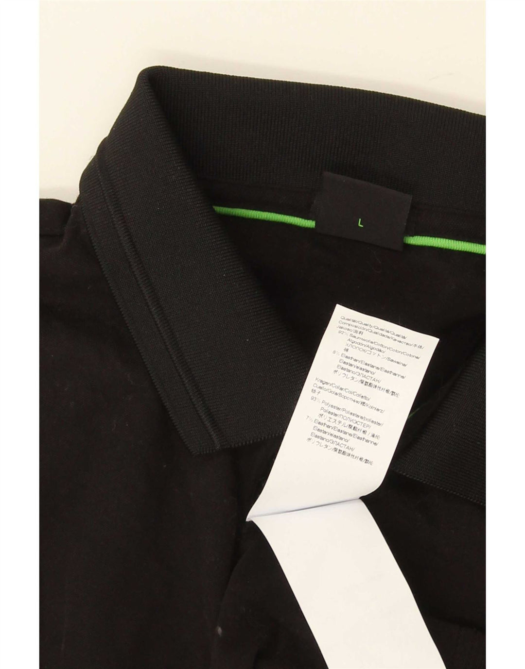 Hugo Boss Mens Stretch Polo Shirt Grande Algodão Preto