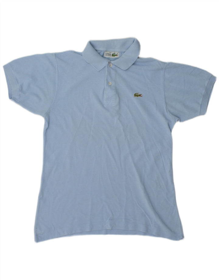 Camisa polo masculina Lacoste tamanho 3 pequeno algodão azul