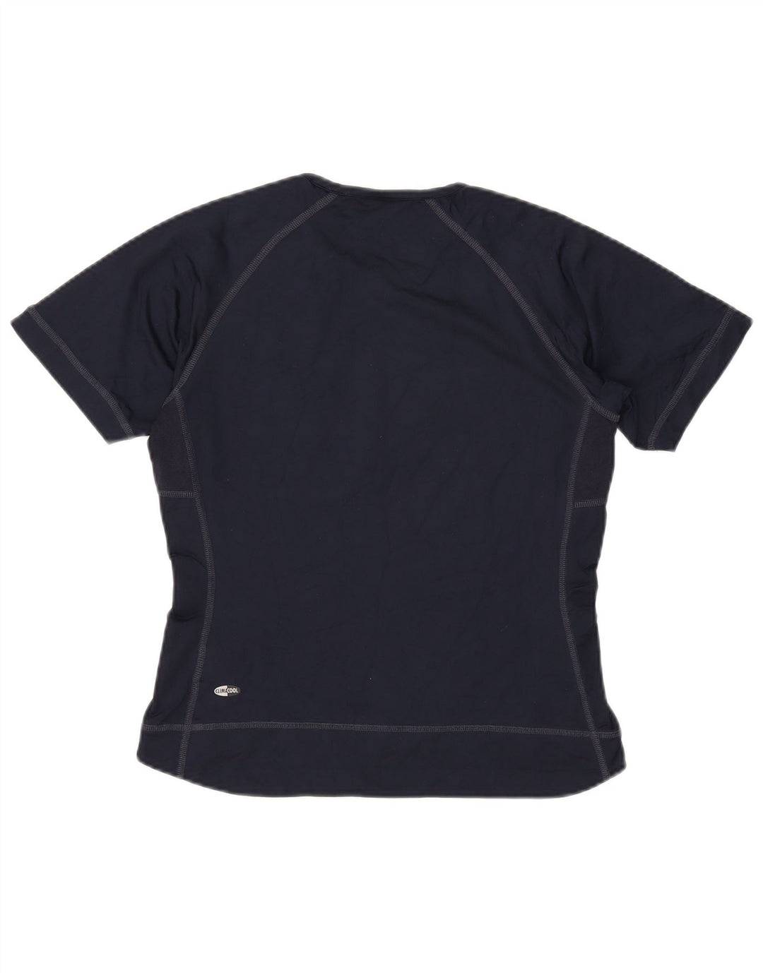 Camiseta Adidas Climacool Feminina Top UK 12 Médio Azul Marinho Nylon