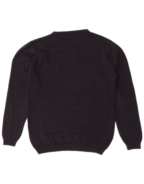 Liu Jo Suéter masculino com gola redonda XL listrado azul marinho