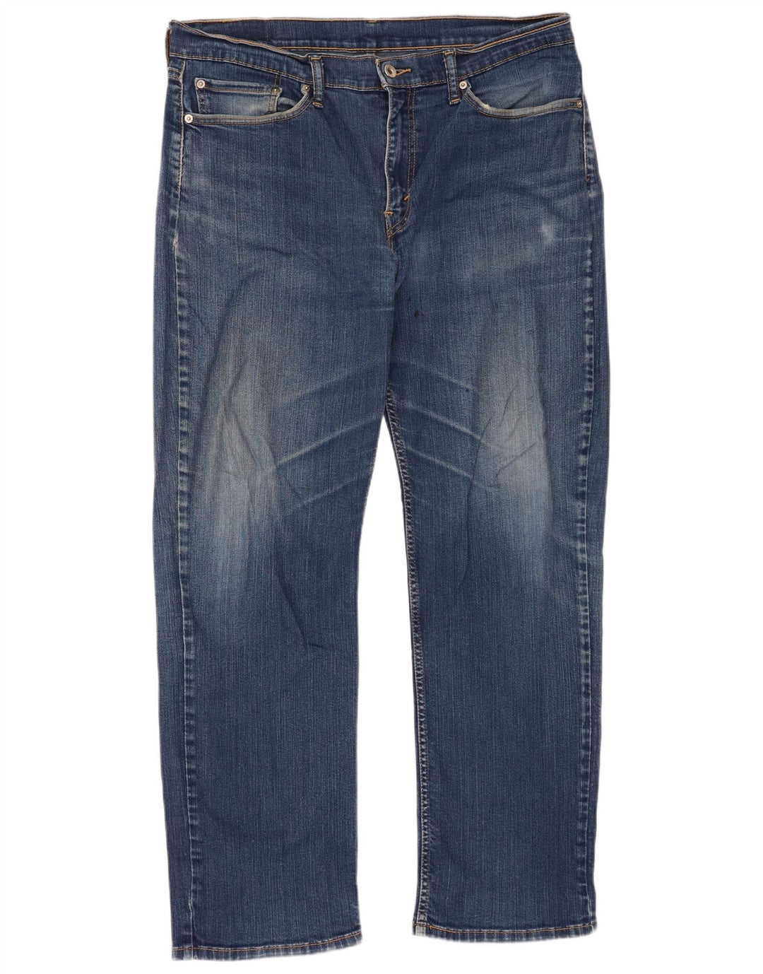 Levi's Masculino 514 Straight Jeans W36 L32 Azul Algodão