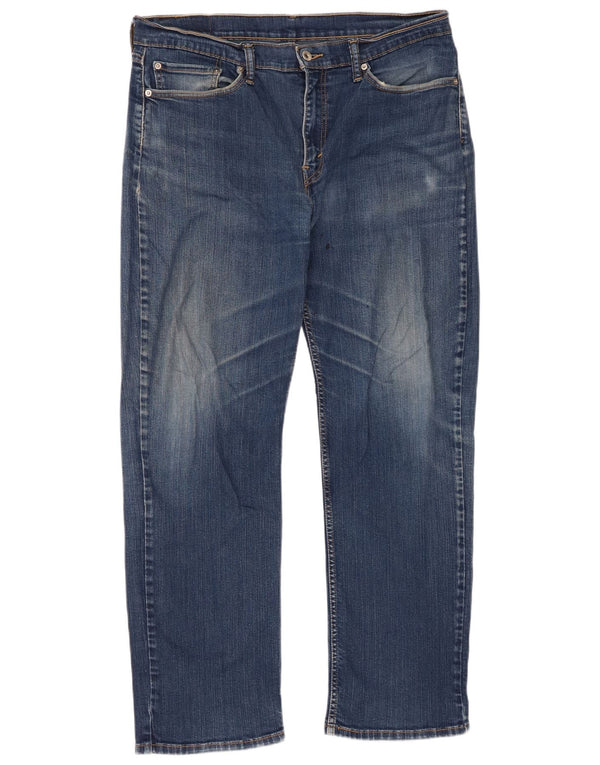 Levi's Masculino 514 Straight Jeans W36 L32 Azul Algodão