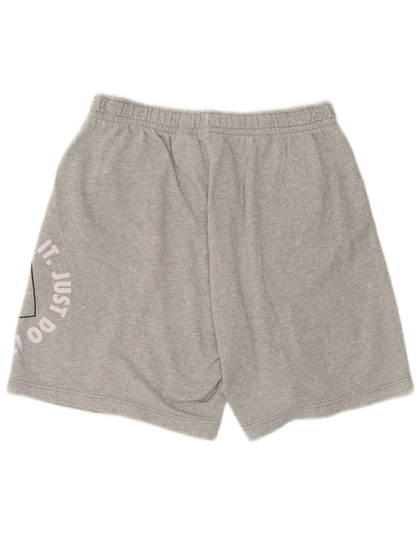 Shorts esportivos gráficos masculinos Nike grandes algodão manchado cinza