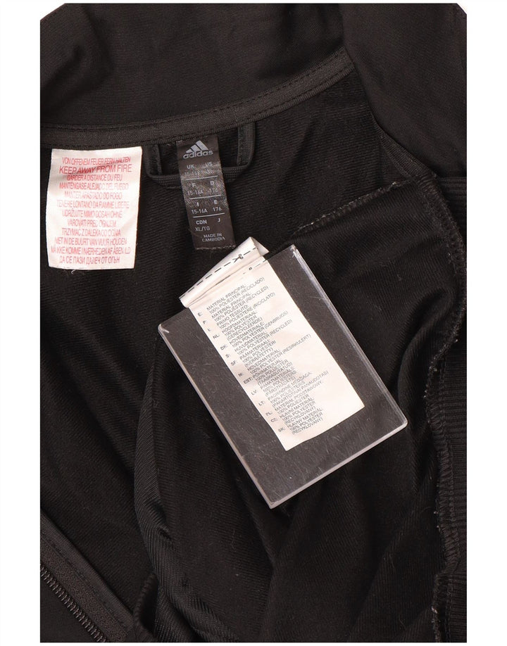 Casaco adidas masculino Climalite 15-16 anos preto poliéster