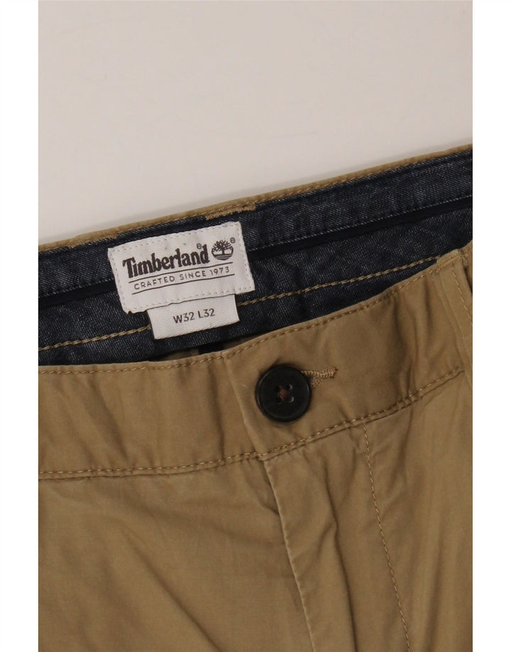 TIMBERLAND Mens Slim Chino Trousers W32 L32 Beige Cotton Vintage Timberland and Second-Hand Timberland from Messina Hembry 
