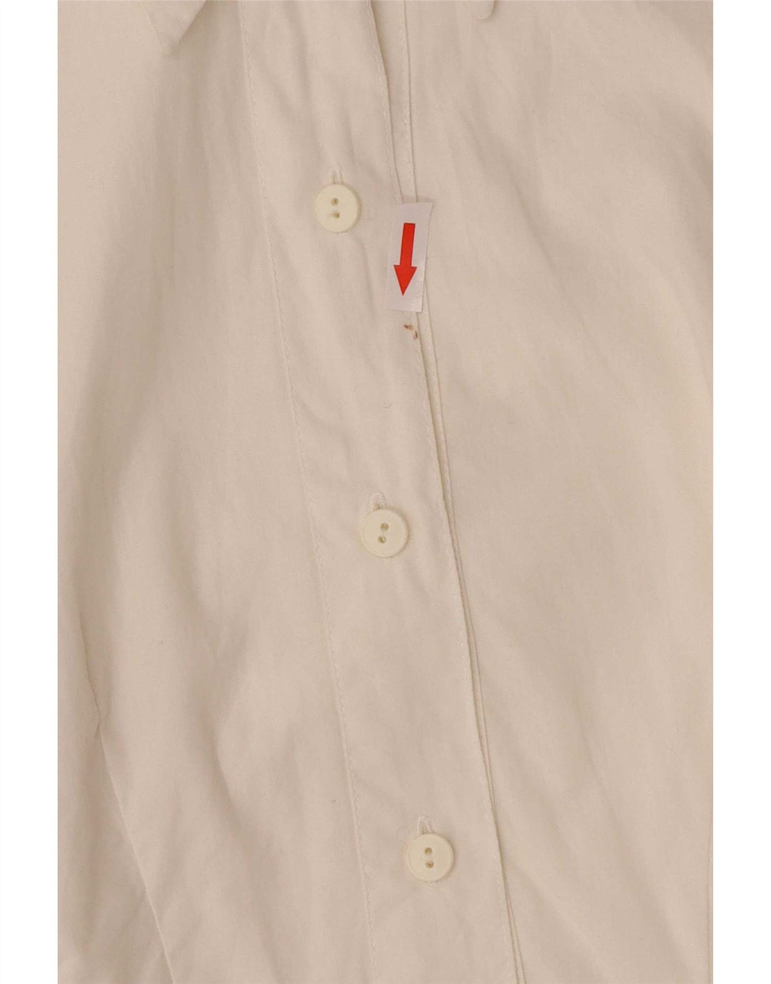 Camisa feminina Avant de manga comprida com ajuste regular Reino Unido 8 algodão branco pequeno