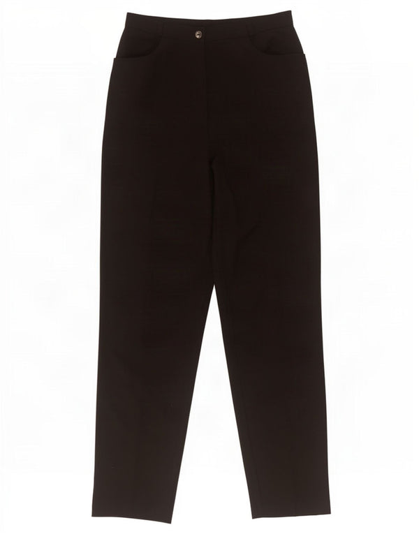 Calça casual feminina Marks & Spencer de cintura alta Reino Unido 12 médio W28 L32 preto