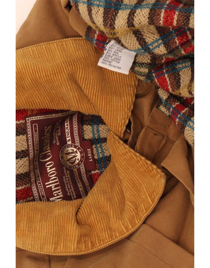 Casaco Capelet Masculino Marlboro Classics Reino Unido 40 Grande Algodão Bege