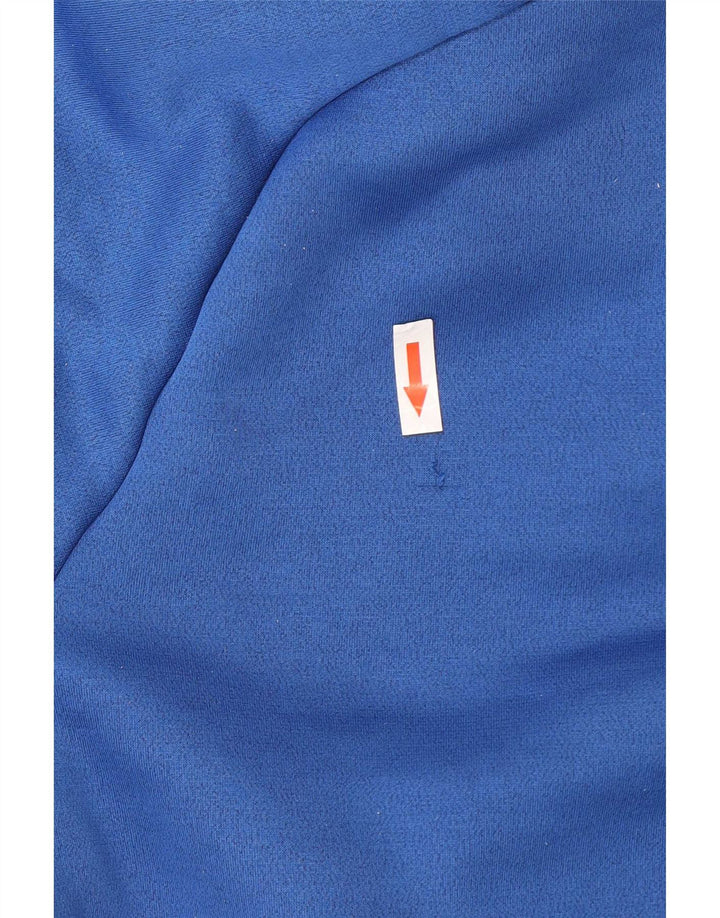 Under Armour Mens Crop Zip Neck Moletom Jumper Grande Azul Poliéster