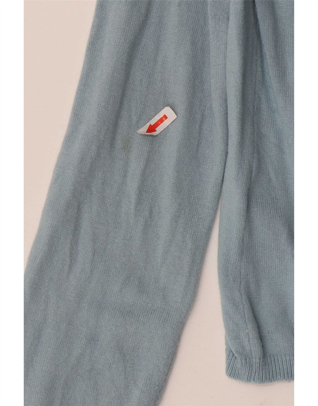 Suéter feminino Marks & Spencer com gola redonda Reino Unido 14 viscose azul médio