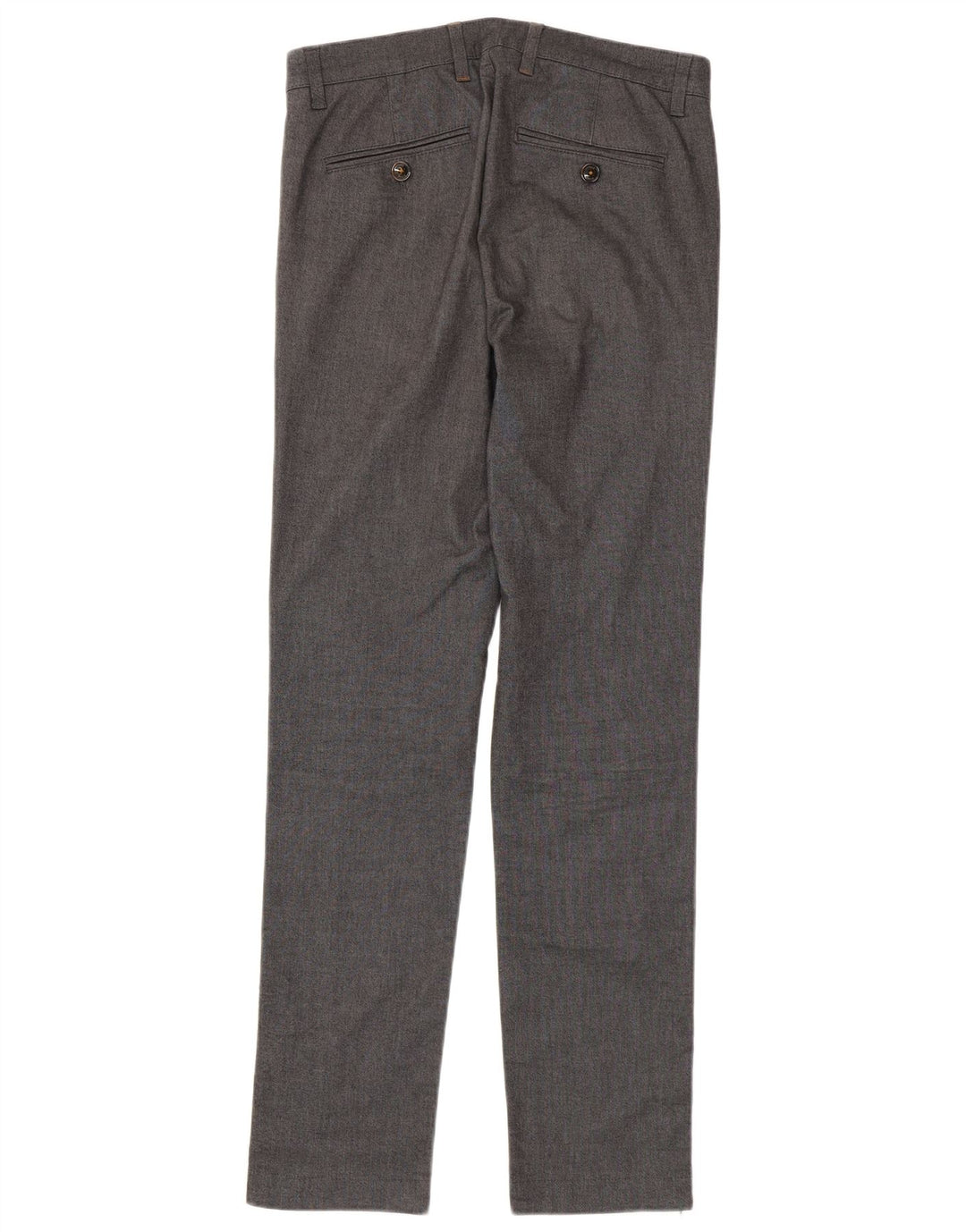 Calça masculina slim Ted Baker W30 L32 algodão manchado cinza