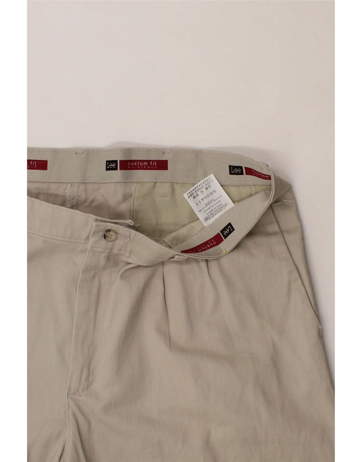 LEE Mens Custom Fit Pegged Chino Trousers W38 L29  Beige Cotton Vintage Lee and Second-Hand Lee from Messina Hembry 