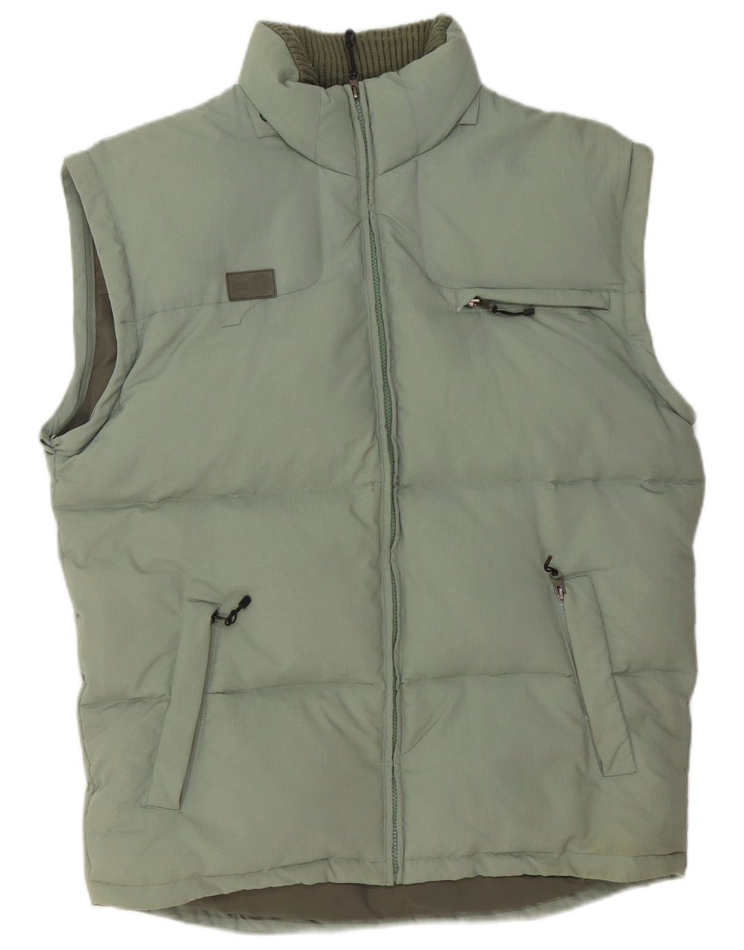 FILA Mens Padded Gilet UK 40 Large Green Polyamide