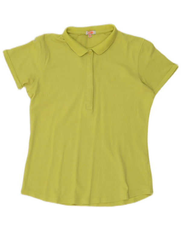 Camisa polo feminina Sun68 UK 18 XL algodão verde