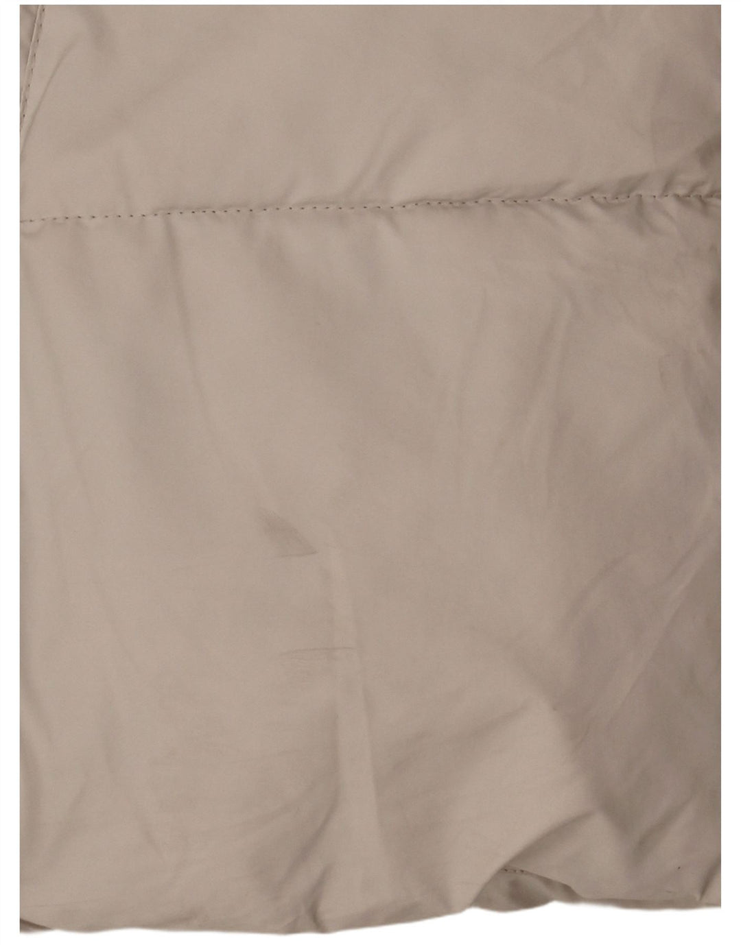 Jaqueta acolchoada com capuz feminina Zara UK 16 grande poliéster branco