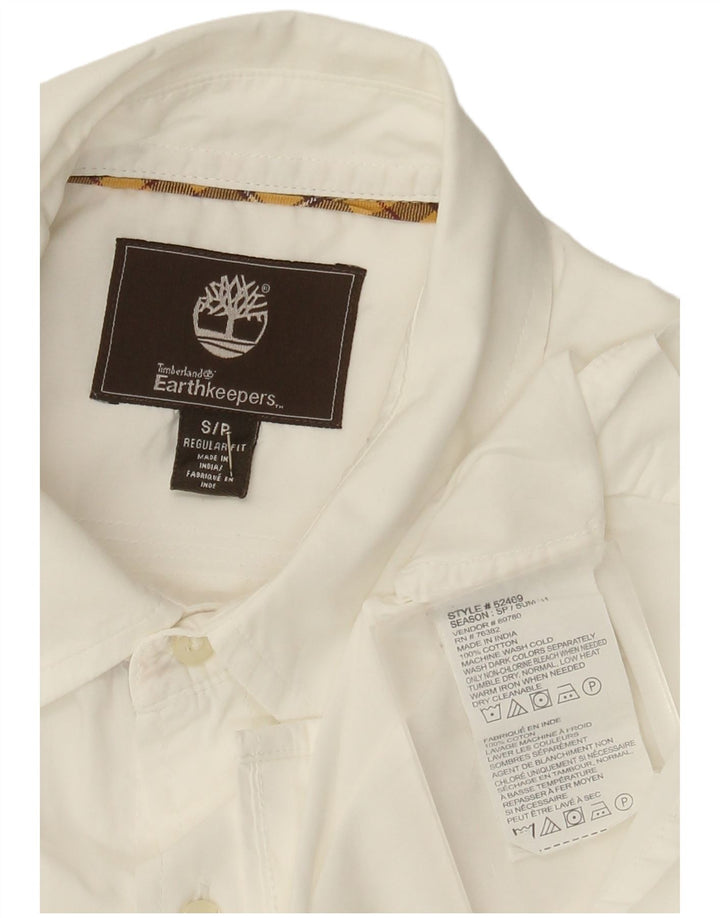 Timberland Mens Earthkeepers Regular Fit Camisa Pequena Algodão Branco