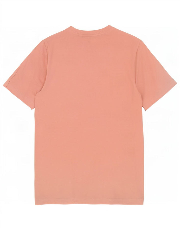 Camiseta gráfica masculina Jack & Jones Top médio algodão rosa