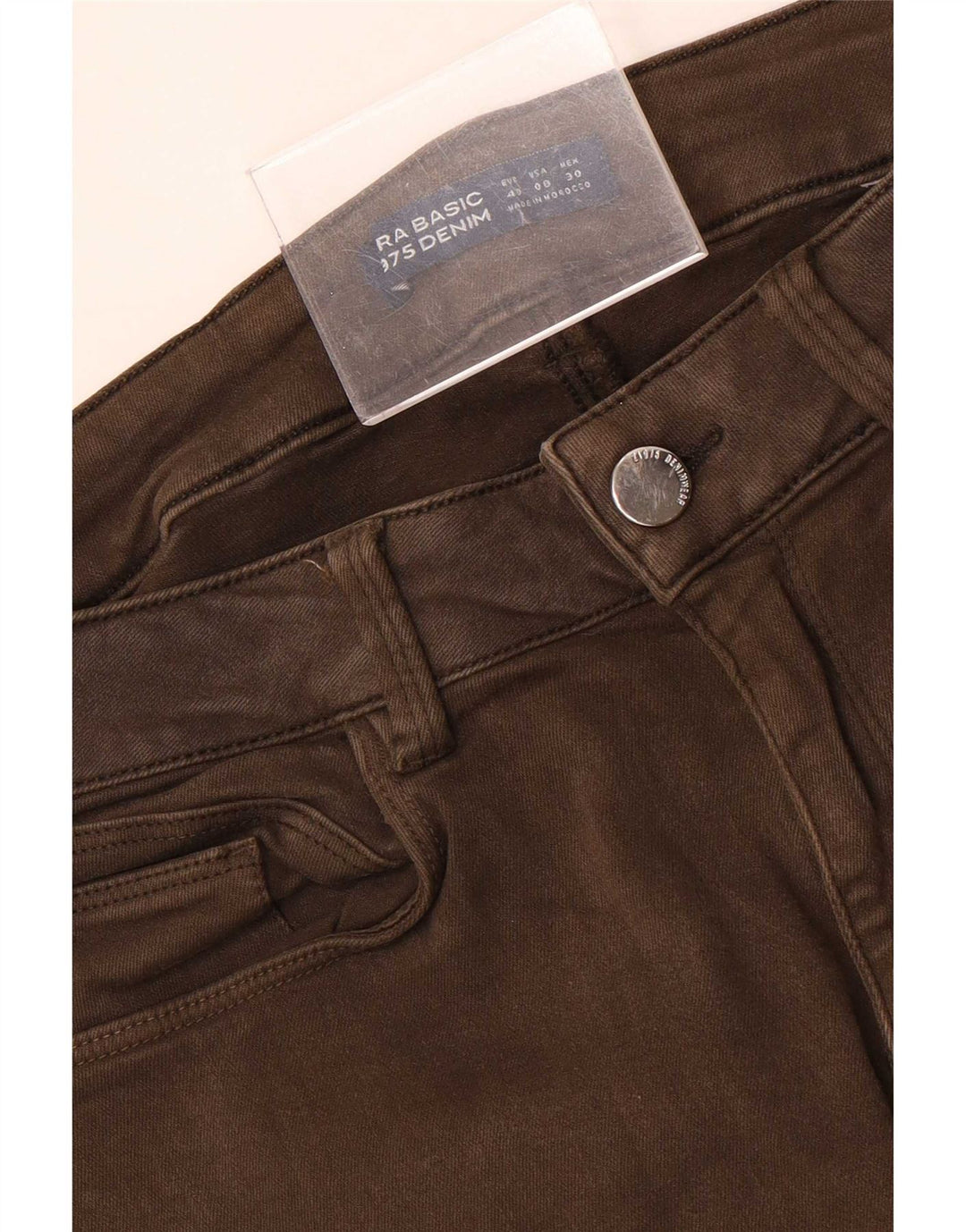 Zara Jeans Skinny Feminino EU 40 Médio W30 L27 Marrom