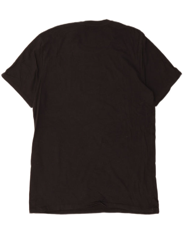 Camiseta gráfica masculina Levi's Top grande de algodão preto