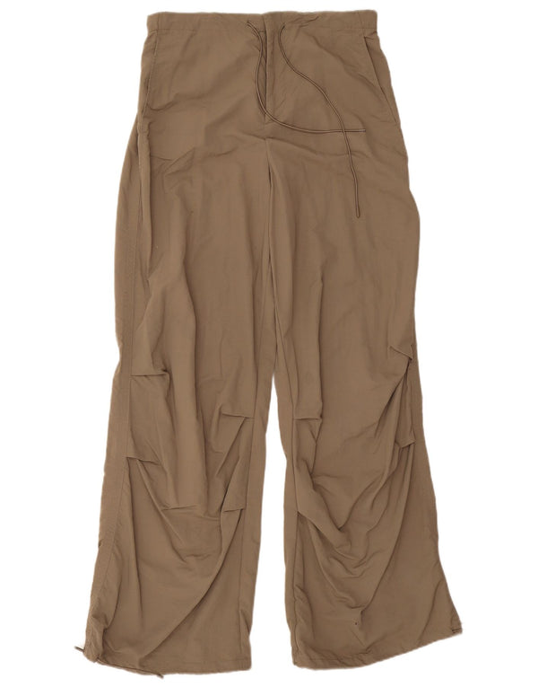 Zara Calça Chino Feminina Solta Fit Médio W28 L30 Bege Poliamida