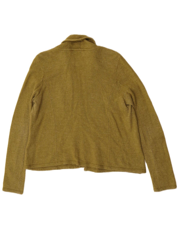 Laura Ashley Suéter Cardigan Aberto Feminino Reino Unido 14 Grande Verde
