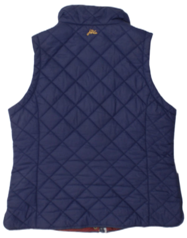 Colete acolchoado feminino Tom Joule UK 14 grande azul marinho poliamida