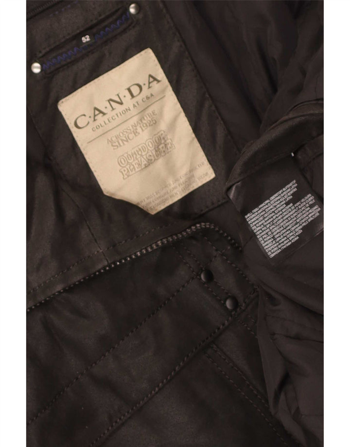 Jaqueta de couro Canda Mens By C&A EU 52 XL preta