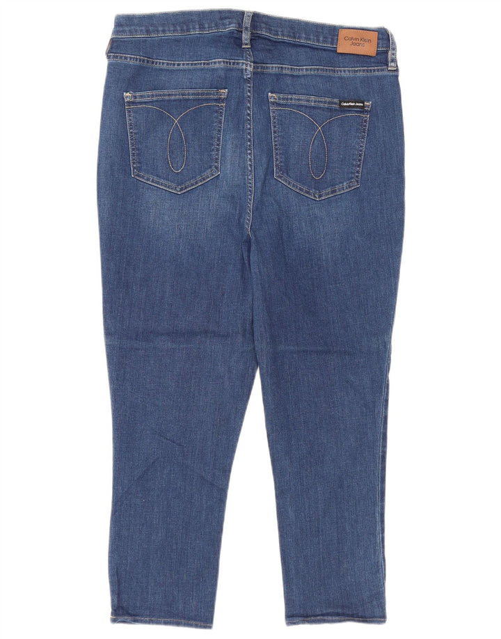 Calça jeans feminina CALVIN KLEIN W32 L22 azul algodão