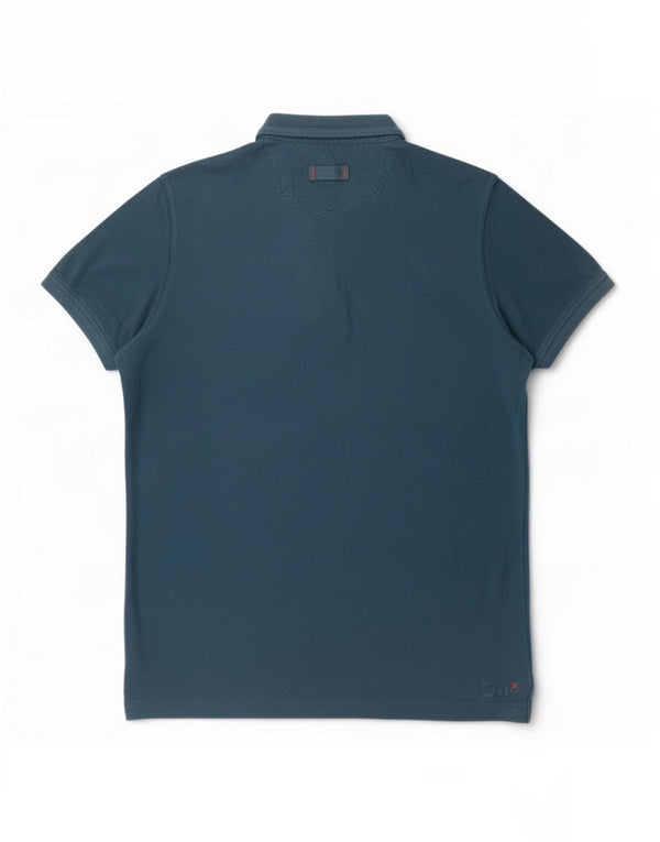 Camisa polo masculina Fat Face 2XL algodão azul